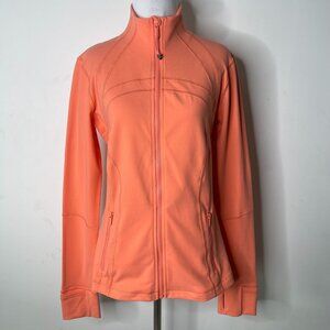 Lululemon #LW4AWKS Women's Orange Define Full Zip Jacket Size 10
